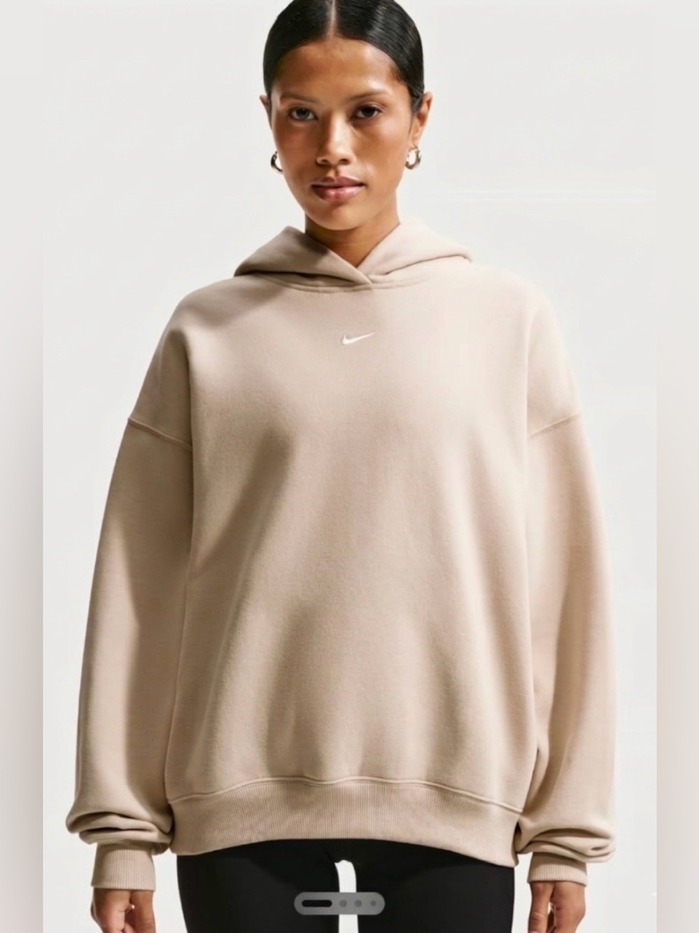 Nike Phoenix Fleece Oversized Hoodie with Center Swoosh